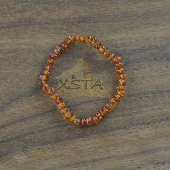 Amber teething bracelet small beads